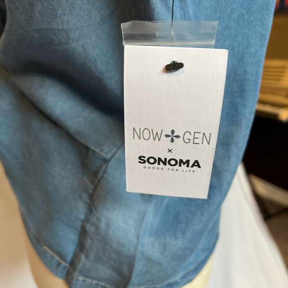 Sonoma XS Jean T-Shirt Button-up NWT - Picture 5 of 6